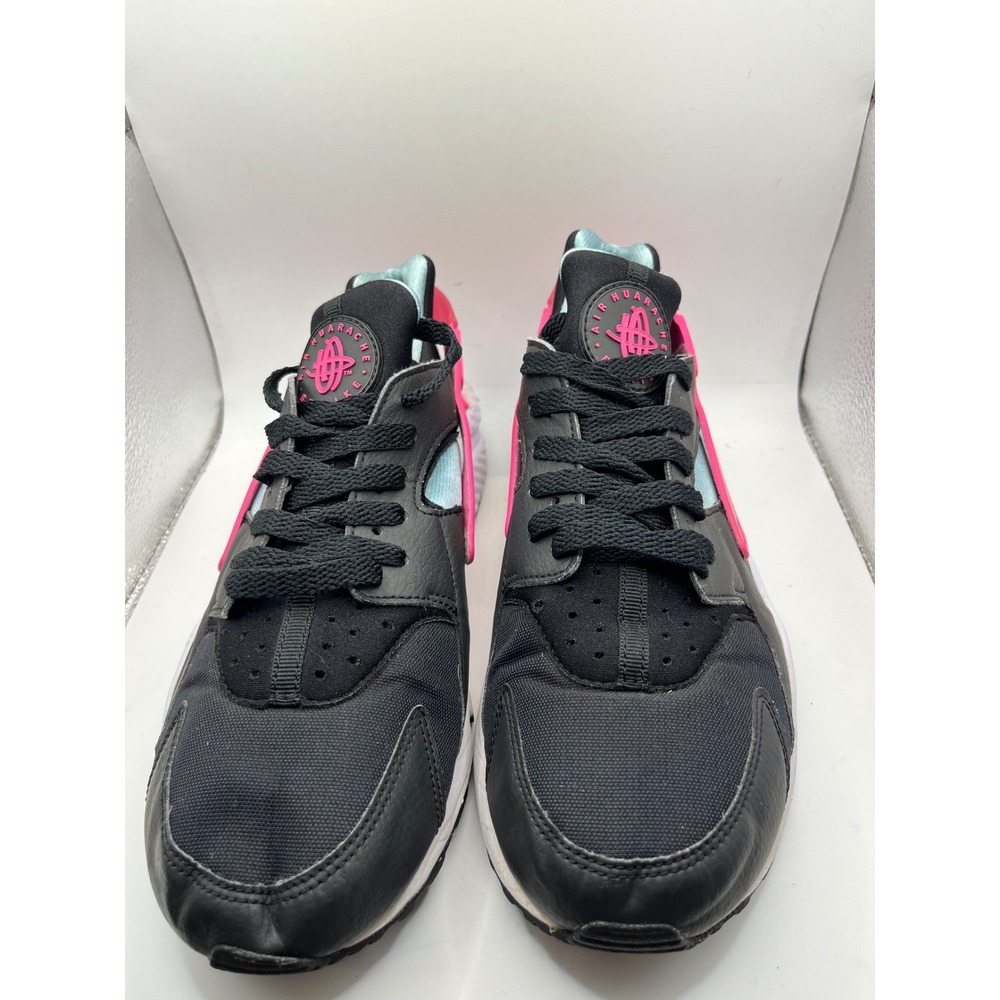 Nike Air Huarache Black Pink Blue Running Athletic Shoes Women's Size 8‎